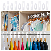  61Pcs 3 Style Rectangle & Flat Round Blank Clothing Rack Size Divider and Dry Erase Markers with Magnetic Cap AJEW-NB0002-70-5