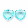 Transparent Acrylic Pendants TACR-T024-03B-946-2