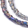 Electroplate Glass Beads Strands EGLA-L023A-FR04-2