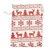Christmas Theme Cotton Fabric Cloth Bag X-ABAG-H104-B12-2