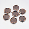 Zinc Alloy Cabochon Connector Settings LS-PALLOY-A15774-R-FF-1