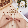 SUPERFINDINGS 80Pcs 4 Styles Round Natural Wood Pendants and Connector Charms FIND-FH0007-65-4