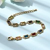 304 Stainless Steel Link Chain Bracelets for Women BJEW-A093-01C-G-1