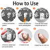 Stainless Steel DIY Nail Art Templates MRMJ-WH0092-045-4