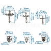 Tibetan Style Pendants and Tibetan Style Alloy Chandelier Components Links TIBEP-TA0002-28-9