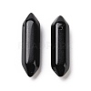 Natural Obsidian Double Terminal Pointed Pendants G-C007-02B-07-2