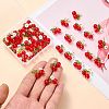 50Pcs Glass Pendants PALLOY-SZ00001-4