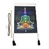 Chakra Cloth Wall Hanging Tapestry HJEW-M003-03A-4