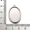 304 Stainless Steel Pendant Cabochon Settings STAS-S181-02P-C-3