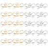 20Pcs 2 Colors Brass Pendants KK-BC0013-30-1