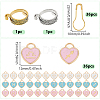 Heart with Twelve Constellation DIY Locking Stitch Marker Sets DIY-ME0001-02-2