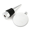 Alloy Wine Bottle Stopper Cabochon Settings LS-AJEW-Z016-02B-P-2