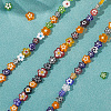 Handmade Millefiori Glass Bead Strands LAMP-LT0001-09C-6