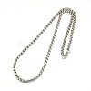 304 Stainless Steel Venetian Chain Box Chain Necklace Making X-STAS-A028-N031P-A-1