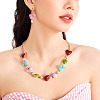 60Pcs 6 Colors Acrylic Beads OACR-TA0003-13-8