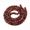 Baking Paint Glass Beads Strands DGLA-Q023-8mm-DB61-2