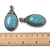 Synthetic Turquoise Big Pendants G-Z050-10A-3