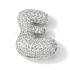Rack Plating Brass Cubic Zirconia Pendants KK-S378-02P-E-1