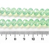 Baking Paint Transparent Glass Beads Strands LS-DGLA-A034-J8MM-D02-4