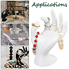 Plastic Mannequin Hand Jewelry Display Holder Stands RDIS-WH0009-013B-7
