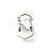 304 Stainless Steel Keychain Clasp Findings STAS-U051-01A-P-1
