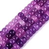 Ombre Effect Dyed Glass Beads Strands GLAA-Q106-05A-A13-1