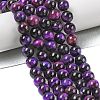 Grade AB Natural Tiger Eye Beads Strands G-B133-A02-6MM-04-3