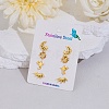 304 Stainless Steel Earring Sets EJEW-S248-07G-1