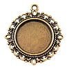 Zinc Alloy Pendant Settings for Cabochon & Rhinestone X-PALLOY-A15290-AG-LF-1