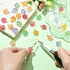 30Pcs 5 Colors Handmade Lampwork Charms PALLOY-CJ0002-66-3