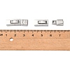Non-Tarnish 304 Stainless Steel Bayonet Clasps X-STAS-F122-34P-4