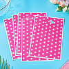 Polka Dot PET Plastic Packing Bags with Die Cut Hole Handle ABAG-TADJ0002-001E-3