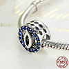925 Sterling Silver European Beads STER-FF0009-19AS-08-2