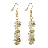 Natural Prehnite Chip Beaded Dangle Earrings EJEW-JE04788-11-1
