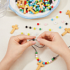 DIY Round & Cross Pendant Necklace Making Kits DIY-DC0004-02A-3