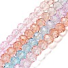 Transparent Painted Glass Beads Strands DGLA-A034-T8mm-A19-2