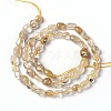 Natural Gold Rutilated Quartz Beads Strands G-L493-15-3