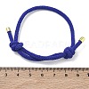 Adjustable Nylon Round Milan Cord Slider Bracelet Making FB-H001-01G-12-3