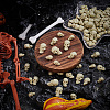 150Pcs 3 Styles Mini Resin Skull Display Decorations FIND-SP0005-57-4