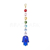 Handmade Evil Eye Lampwork Pendants Decorations HJEW-JM00871-3