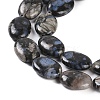 Natural Glaucophane Beads Strands G-C141-D01-03-4