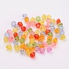 Dyed Mixed Faceted Bicone Transparent Acrylic Beads X-DBB5mm-2