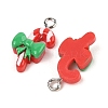 Christmas Theme Opaque Resin Pendants RESI-S08-01H-2