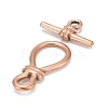 304 Stainless Steel Toggle Clasps STAS-K216-02RG-2