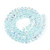 Transparent Glass Beads Strands EGLA-N016-6mm-01-2