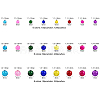 1920~2480Pcs 3 Style Spray Painted Crackle Glass Beads CCG-CJ0001-05-2