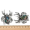 Dual-use Items Alloy Pave Dyed Shell Spider Brooch JEWB-C026-04B-AS-3