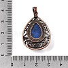 Dyed Natural Lapis Lazuli Pendants G-A297-05R-12-3