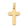 Ion Plating(IP) 304 Stainless Steel Pendants STAS-K091-01G-1