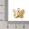 Ion Plating(IP) 304 Stainless Steel Charms STAS-C059-04G-1-3